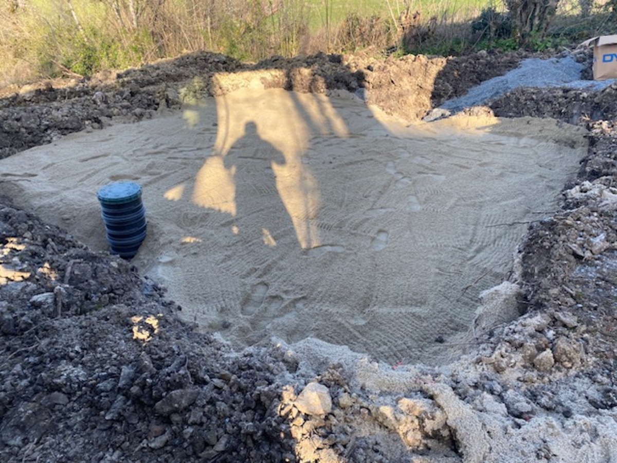 Défrichage terrain pour fosse épandage