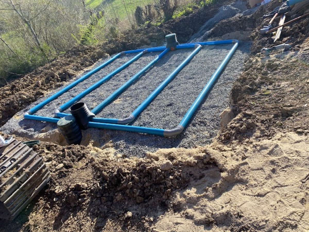 Défrichage terrain pour fosse épandage