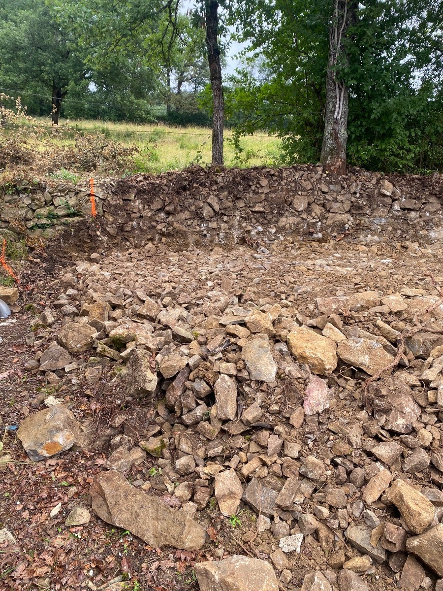 Enrochement pour soutènement terrain à Toulonjac