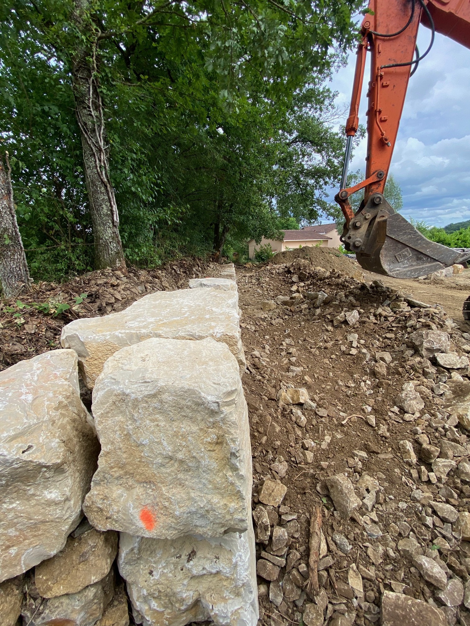 Enrochement pour soutènement terrain à Toulonjac