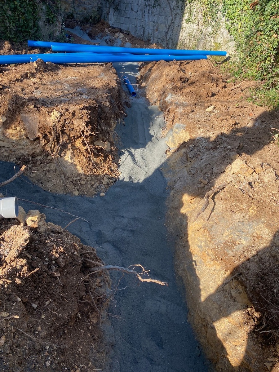 Chantier de réhabilitation près de Toulonjac