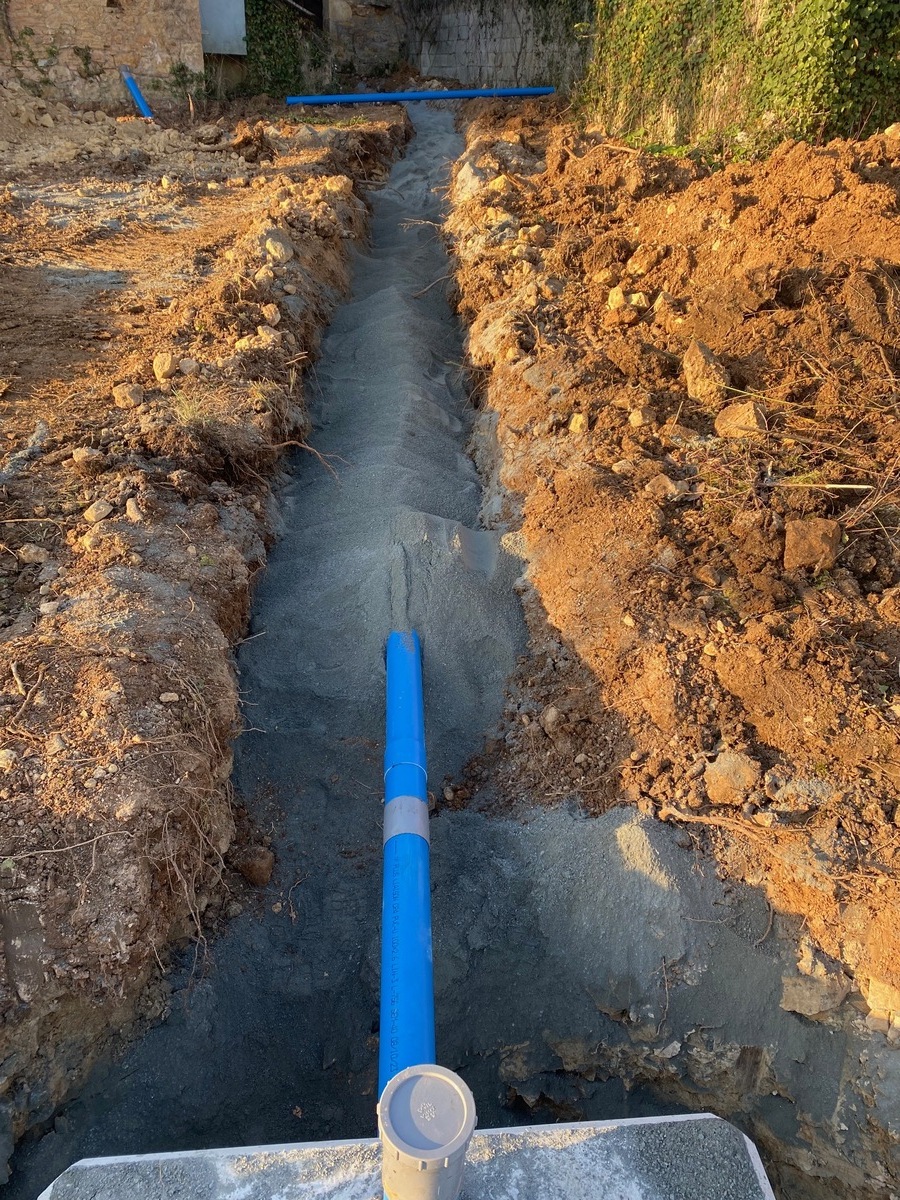 Chantier de réhabilitation près de Toulonjac